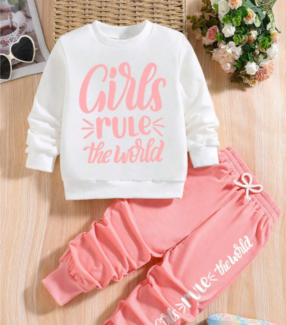 Young Girl Letter Printed
