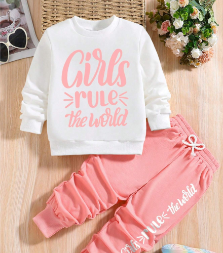 Young Girl Letter Printed
